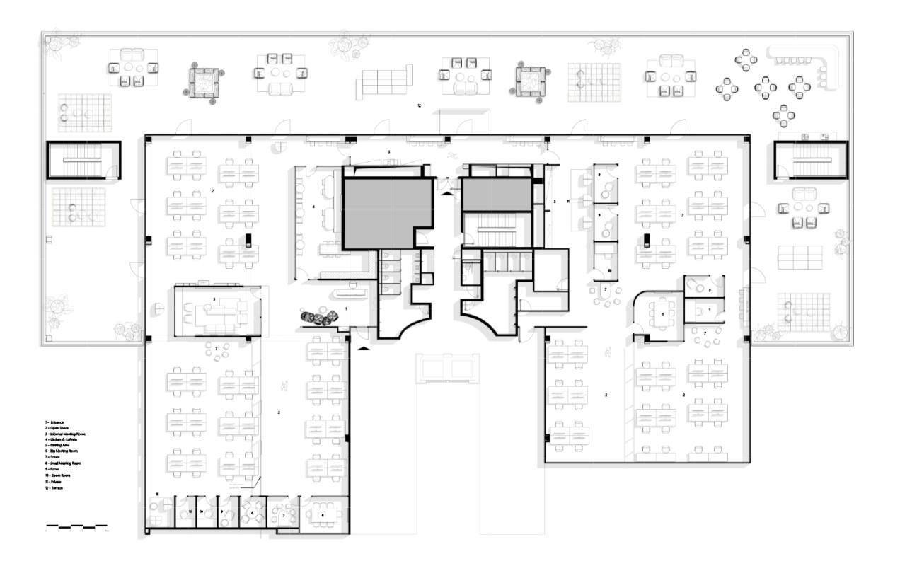 AMDOCS CAPMUS North 4th floor plan